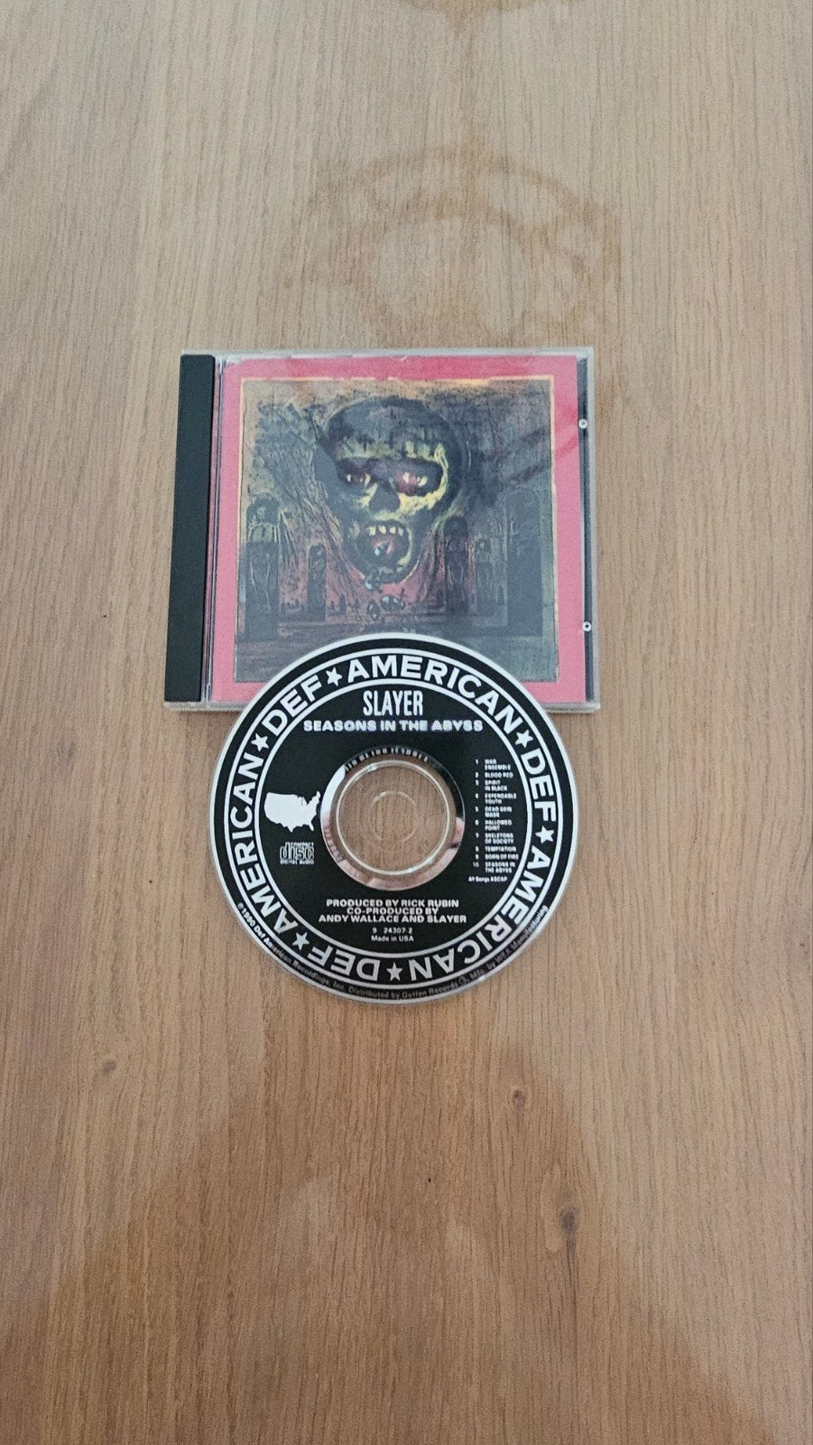Slayer - Seasons in the Abyss CD (Def American Recordings), Gebruikt, Heavy metal, Ophalen of Verzenden, Inclusief doosje
