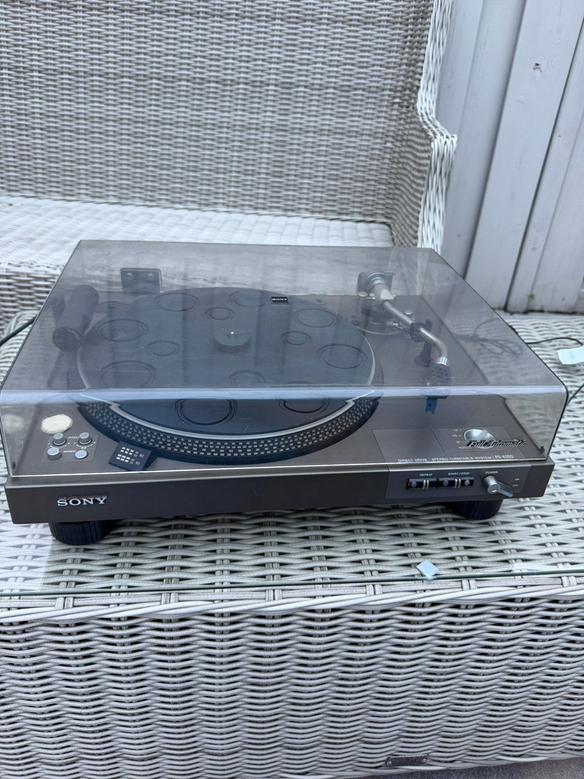 Sony PS-4300 PS 4300 platenspeler met Stanton 681 EEE, Audio, Tv en Foto, Ophalen of Verzenden, Zo goed als nieuw, Platenspeler