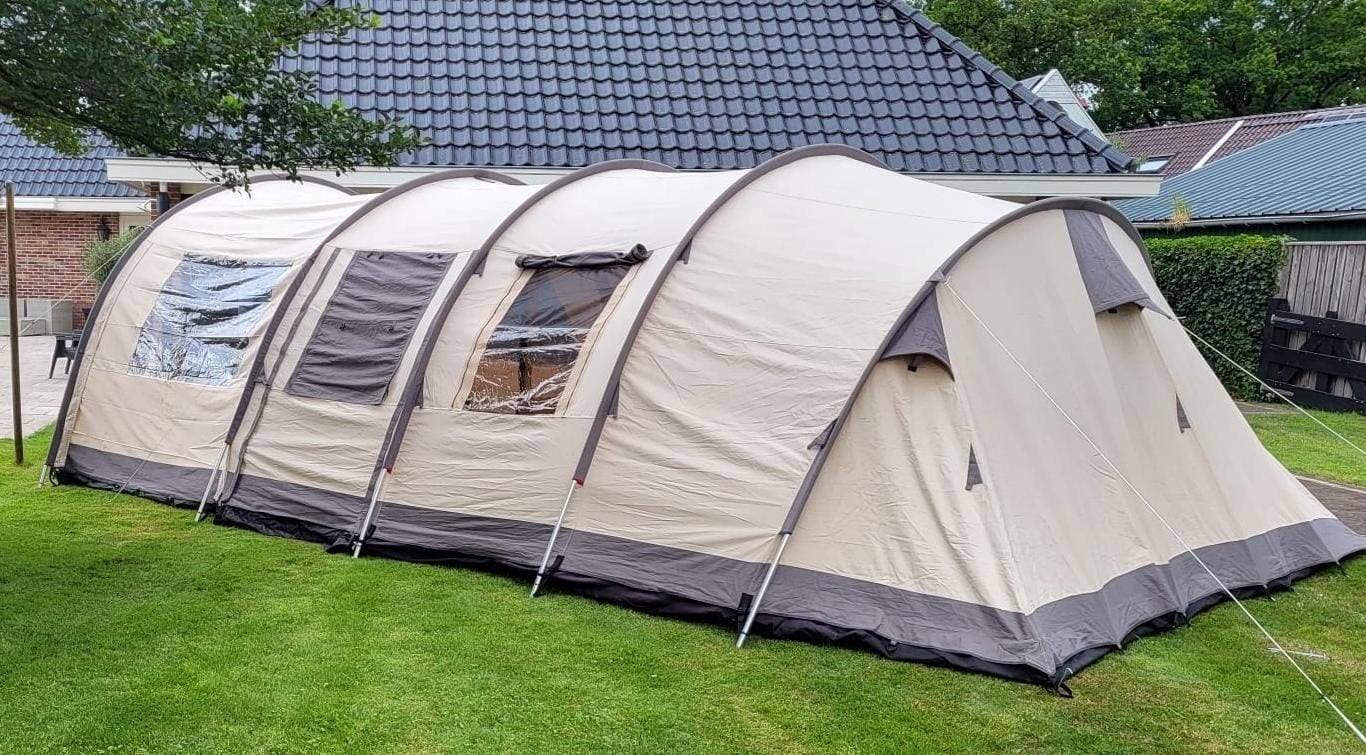 Base Camp Ambato VI Deluxe FS tunneltent - 6 persoons, Caravans en Kamperen, Tenten, Ophalen, Zo goed als nieuw, Tot en met 6