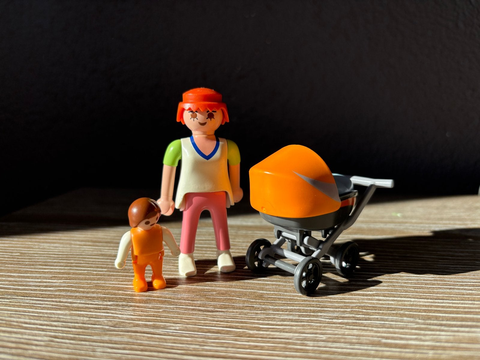 Playmobil moeder met kind en kinderwagen, Kinderen en Baby's, Speelgoed | Playmobil, Gebruikt, Losse onderdelen, Ophalen of Verzenden