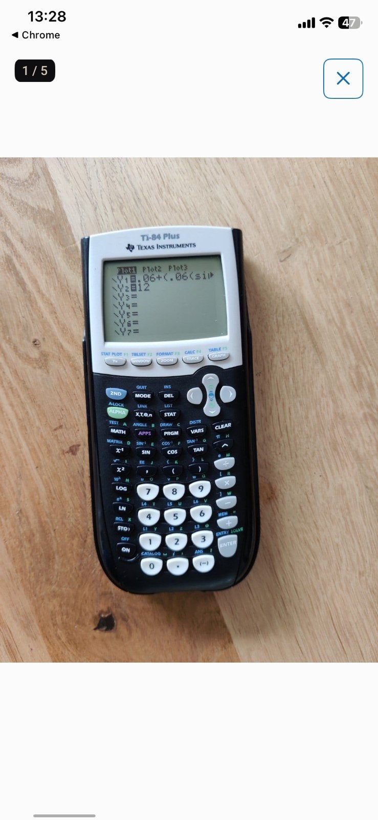Ti-84 grafische rekenmachine, Ophalen of Verzenden, Grafische rekenmachine, Zo goed als nieuw