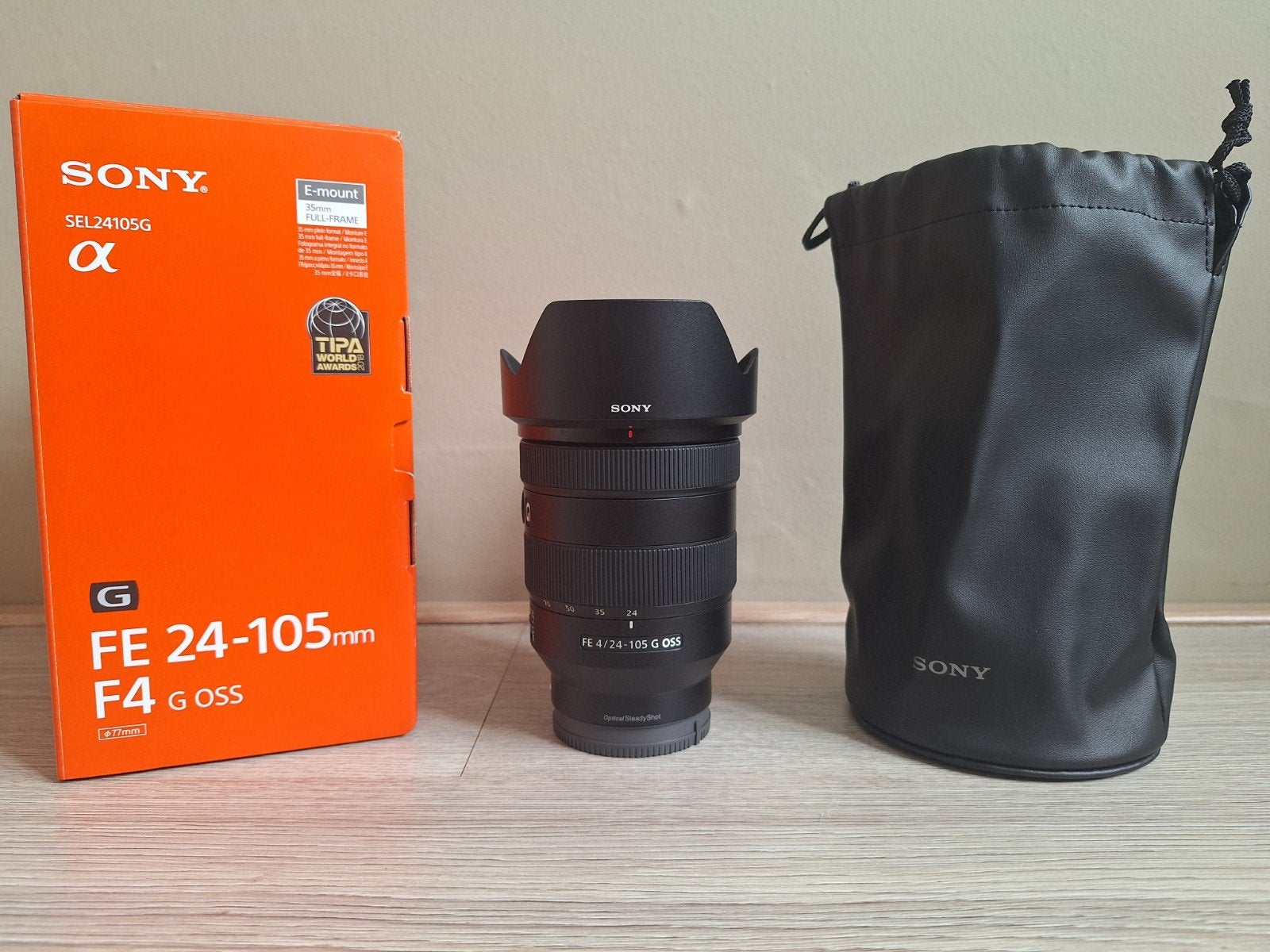 Sony FE 24-105mm F4 G OSS lens (SEL24105G), Ophalen, Sony E-mount, Sony, Standaardlens