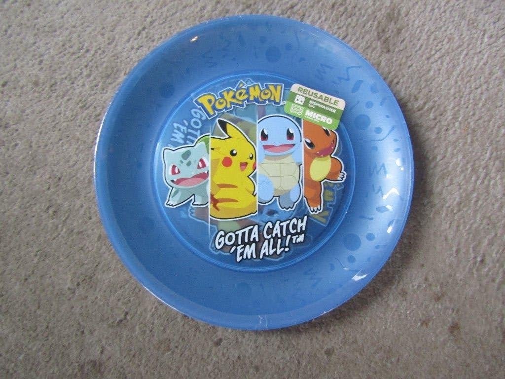 Plastic bordjes: Pokemon 4 stuks GESEALD, Overige materialen, Nieuw, Ophalen of Verzenden, Bord(en)