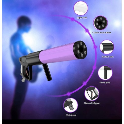 DJLicht CO2 Hand Gun met RGB, Geluidgestuurd, Nieuw, Ophalen of Verzenden, .