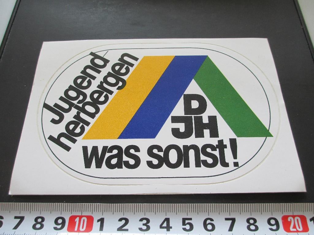 sticker DJH jeugend-herbergen was sonst!, Ophalen, Zo goed als nieuw