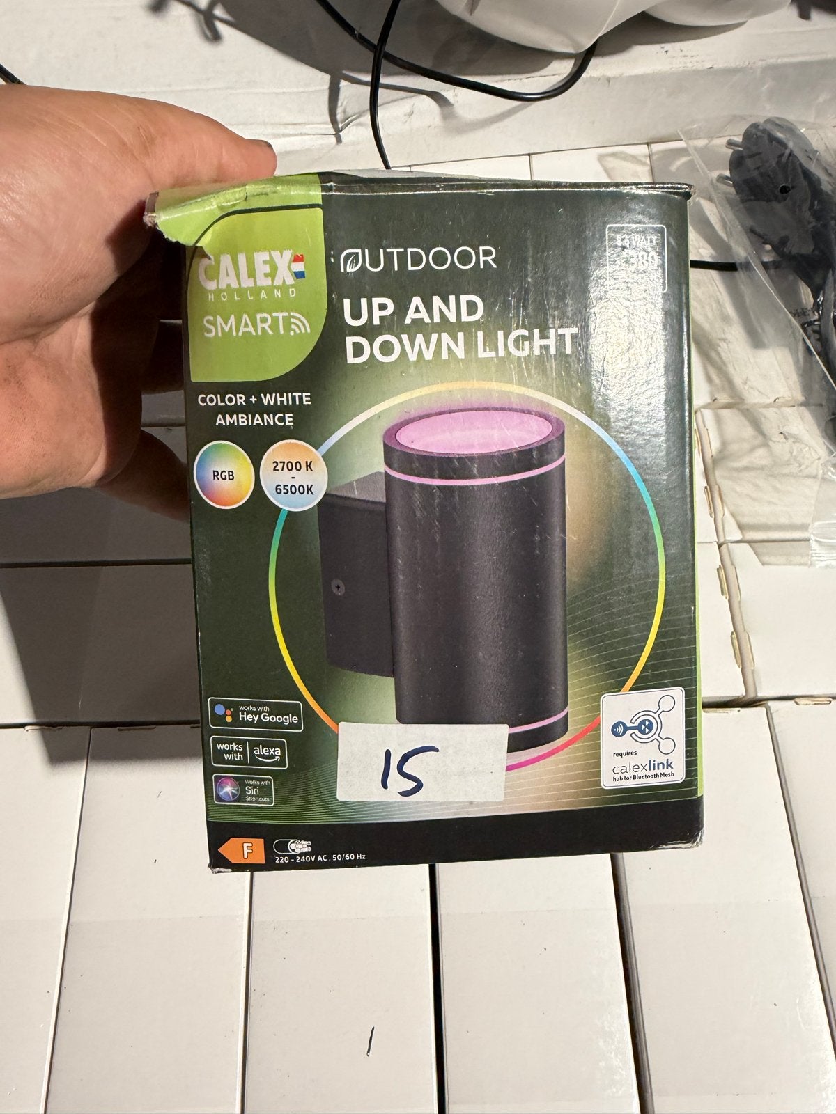 Calex Smart Outdoor Up and Down Light RGB, Tuin en Terras, Minder dan 50 watt, Wandlamp, Ophalen of Verzenden, Netvoeding