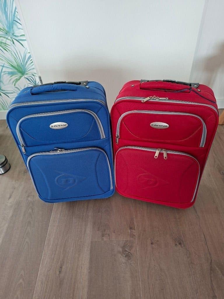 Dunlop Koffertjes 1x Rood/1x Blauw, Ophalen, Gebruikt, Overige instrumenten, Flightcase