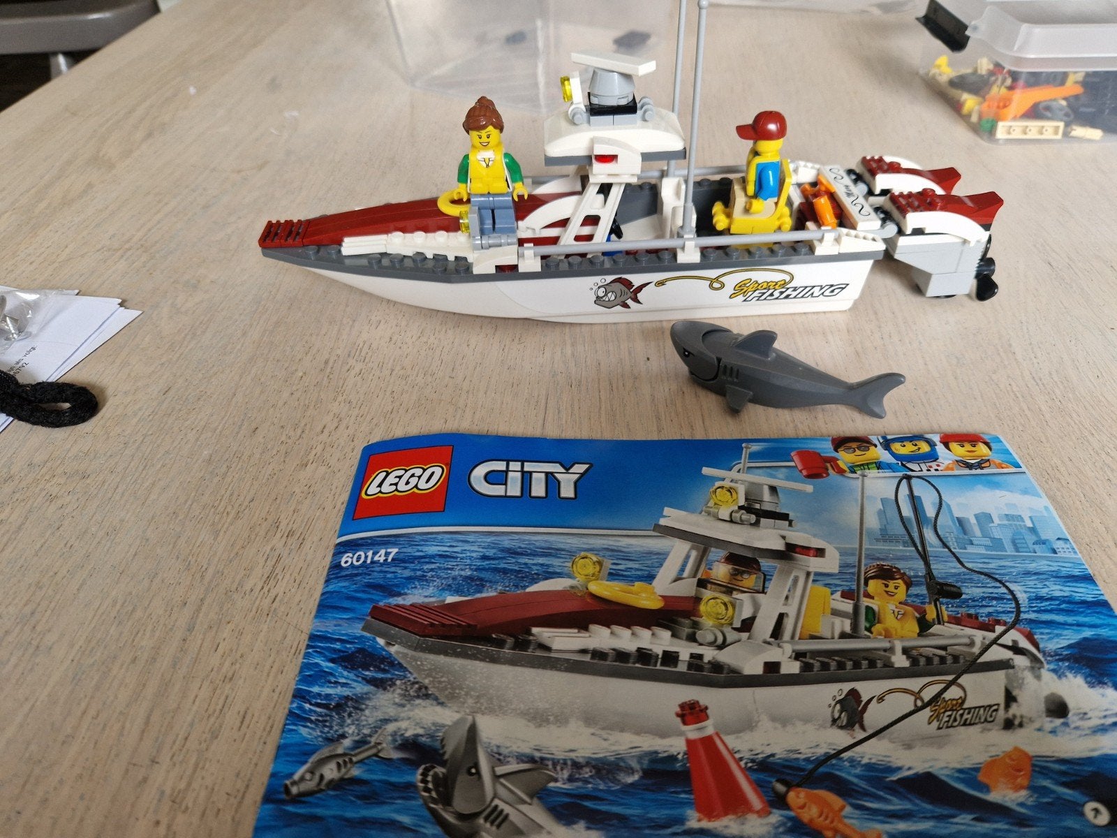 Lego City 60147 Vissersboot met figuren en haai, Kinderen en Baby's, Speelgoed | Duplo en Lego, Ophalen, Zo goed als nieuw