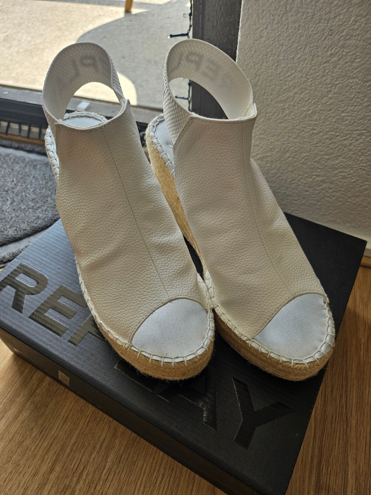 Replay TYNE Witte Sandalen met Hoge Sleehak - Maat 40, Verzenden, Wit, Replay, Sandalen of Muiltjes
