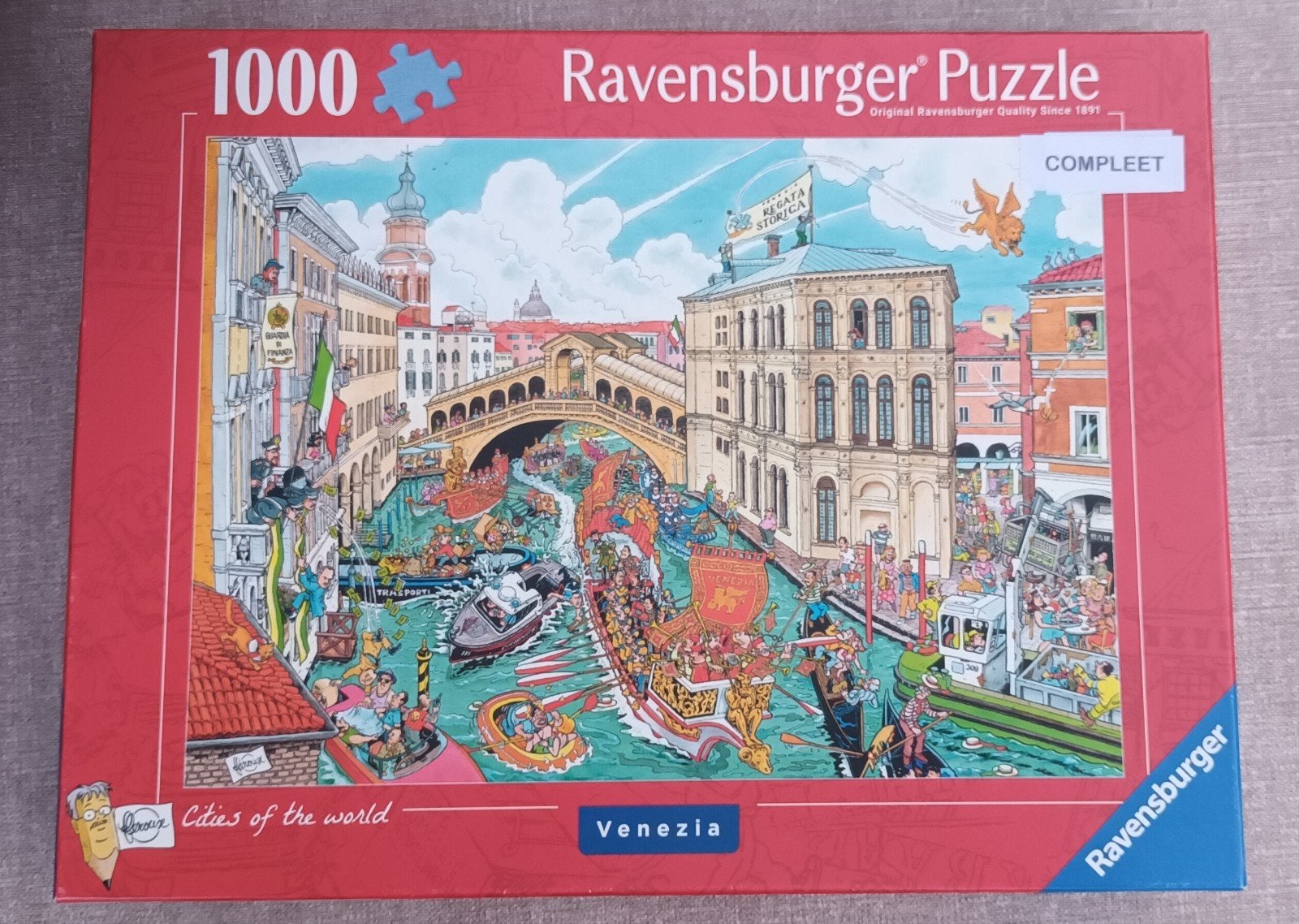 Puzzel Cities of the world. Venezia. 1000, Ophalen of Verzenden, 500 t/m 1500 stukjes, Zo goed als nieuw