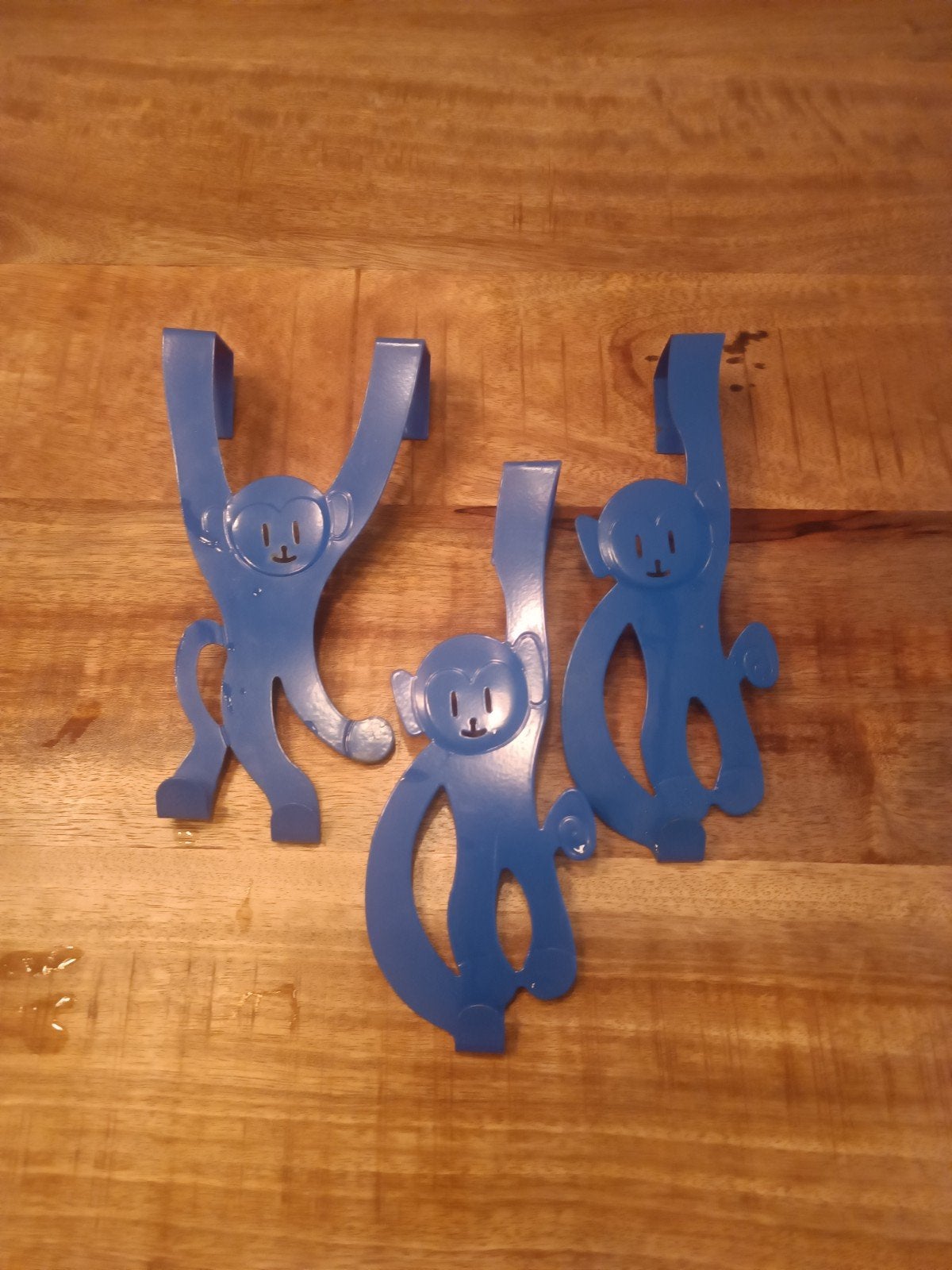 Deur kapstok haakjes metaal - set van 3, Ophalen of Verzenden, Gebruikt, Metaal, Wandhaken