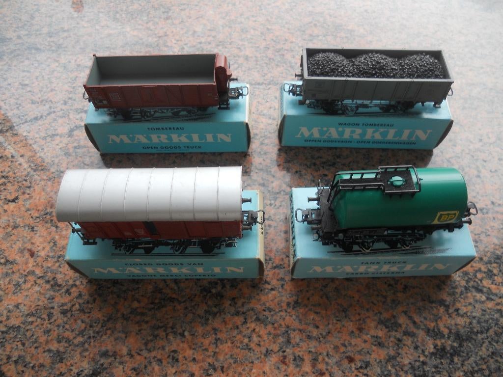 Märklin goederenwagons, Hobby en Vrije tijd, Modeltreinen | H0, Wisselstroom, Wagon, Ophalen of Verzenden, Zo goed als nieuw