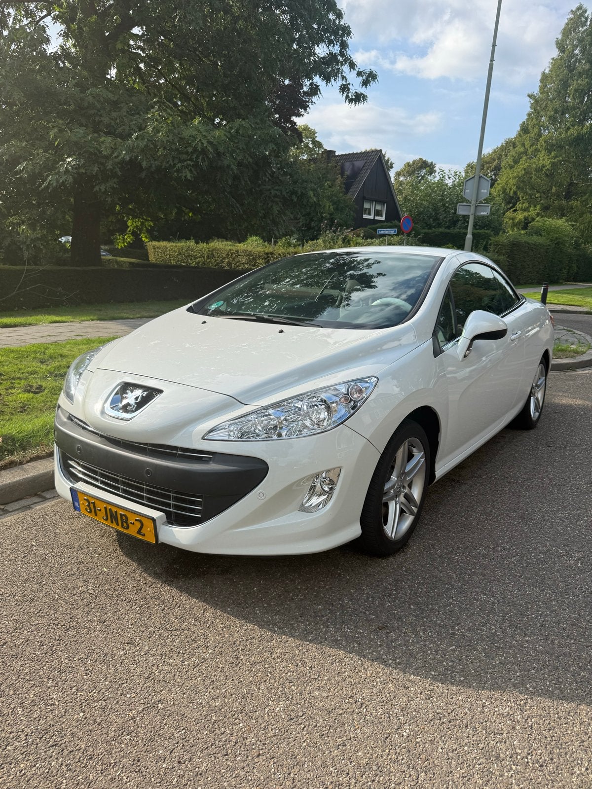 Peugeot 308 1.6 THP CC 2009 Wit, Auto's, 1487 kg, Zwart, Cabriolet, 4 stoelen