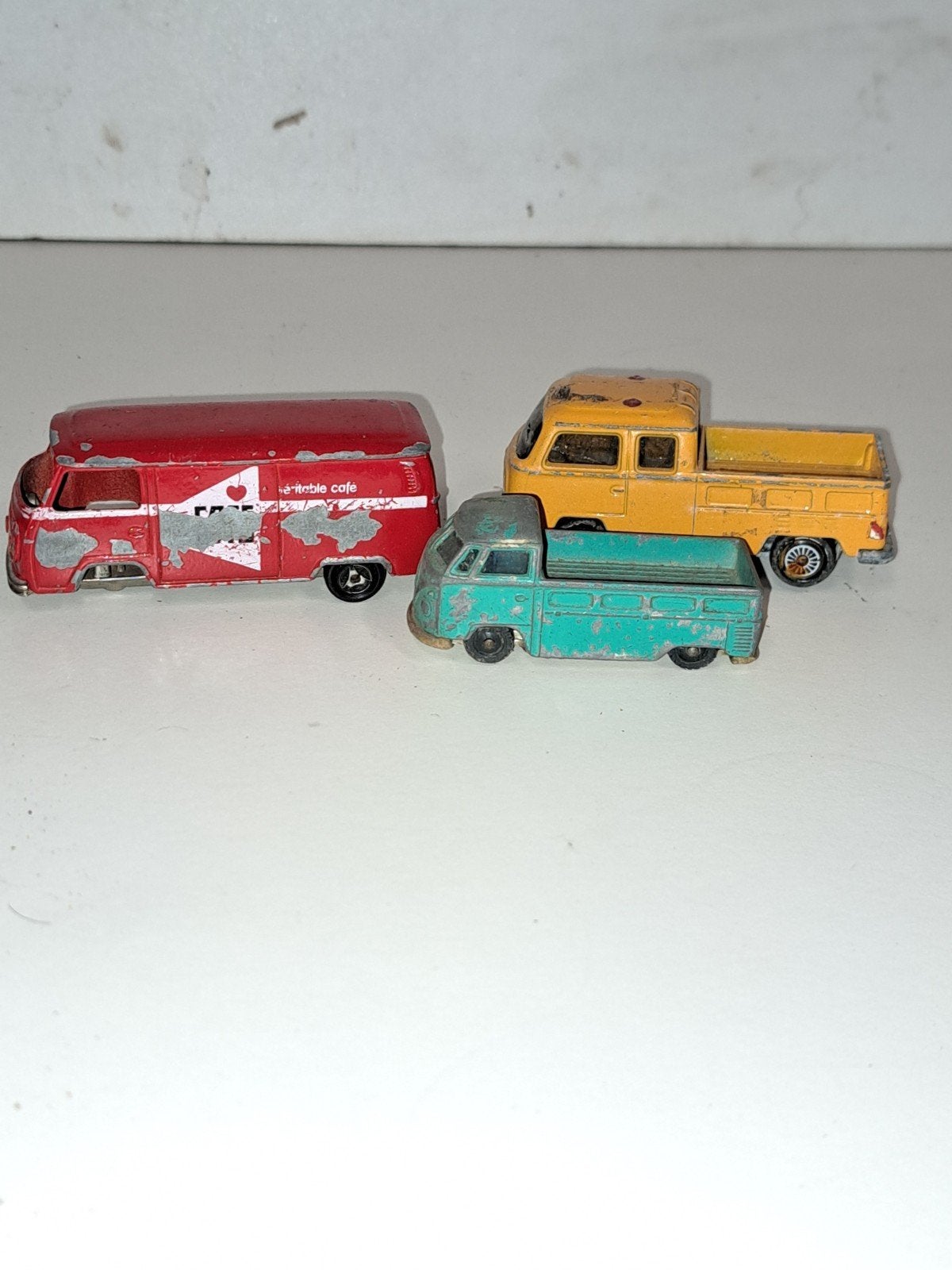 VW bussen miniatuur - Husky,Siku,Majorette (bespeelde staat, Overige merken, Gebruikt, 1:50 of kleiner, Auto