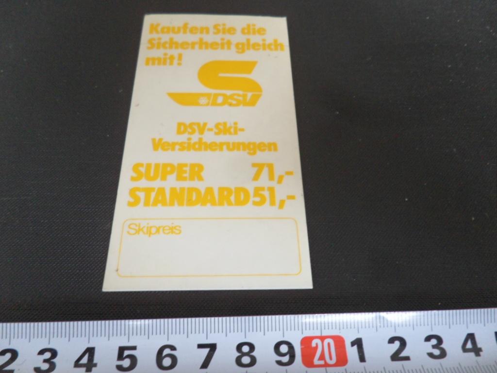 sticker Transparant Jaufen Sie die Sicherheit gleich mis DSV, Ophalen, Zo goed als nieuw