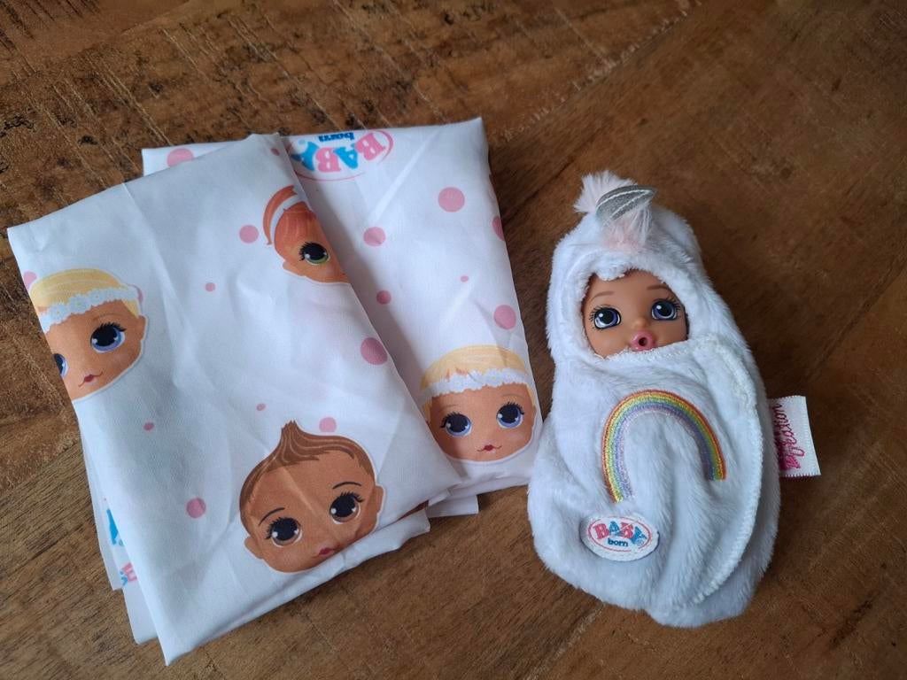 Mini Baby Born poppetje, als nieuw, Kinderen en Baby's, Speelgoed | Poppen, Ophalen of Verzenden, Zo goed als nieuw, Babypop