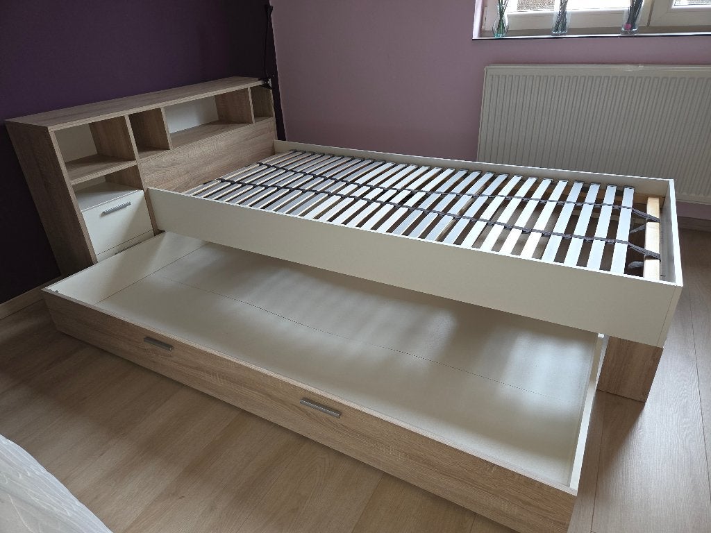 Bed, Kinderen en Baby's, 85 tot 100 cm, Zo goed als nieuw, 180 cm of meer, Ophalen