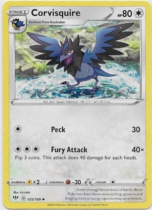 Darkness Ablaze,  Corvisquire [uncommon] 155/189, Verzenden, Nieuw, Losse kaart