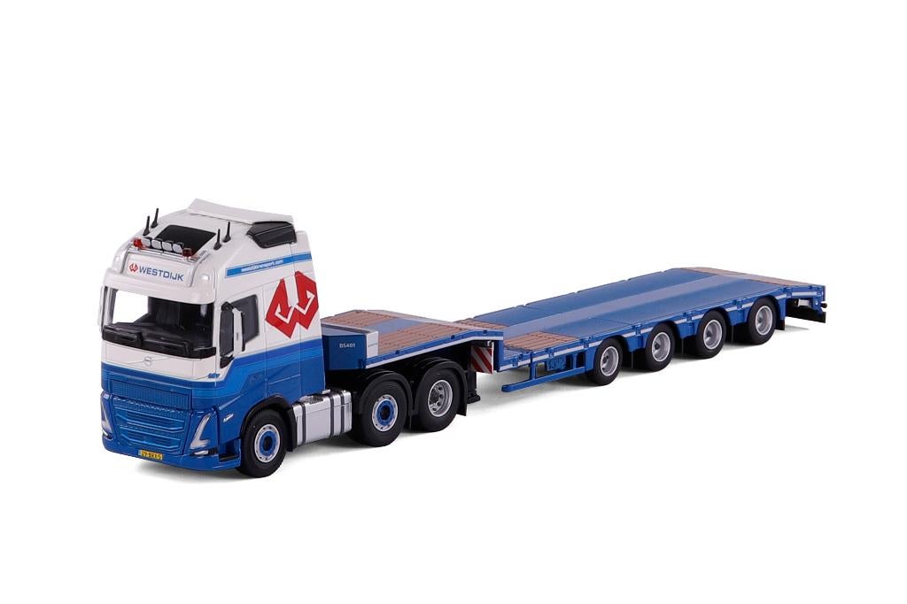 Volvo FH5 Globetrotter XL met semi-dieplader - Westdijk, Hobby en Vrije tijd, Modelauto's | 1:50, Ophalen of Verzenden, Nieuw