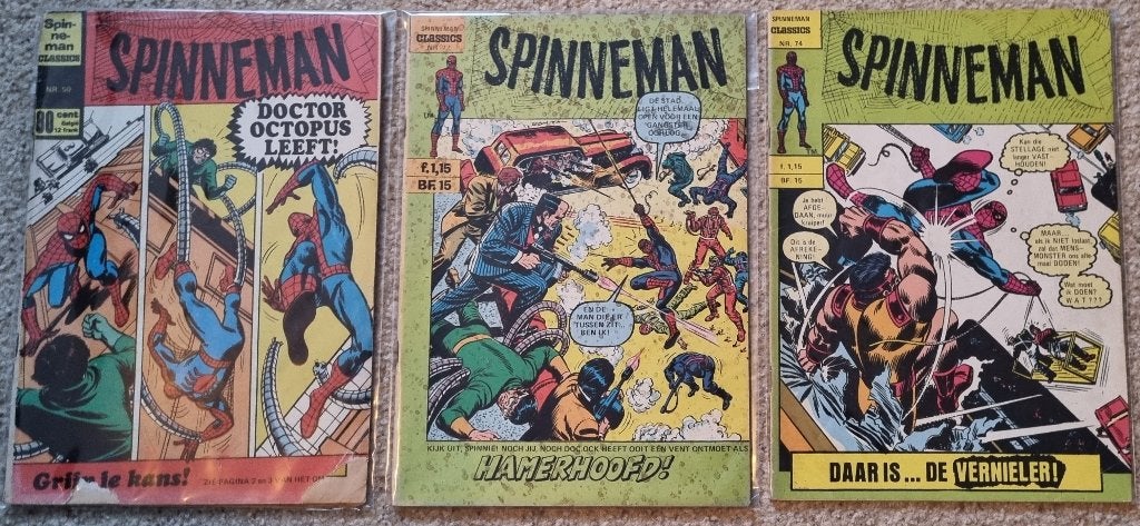 Spiderman | 3x SPINNEMAN Classics | Classics Ned - in 1 koop, Boeken, Gelezen, Classics Nederland, Europa, Ophalen of Verzenden