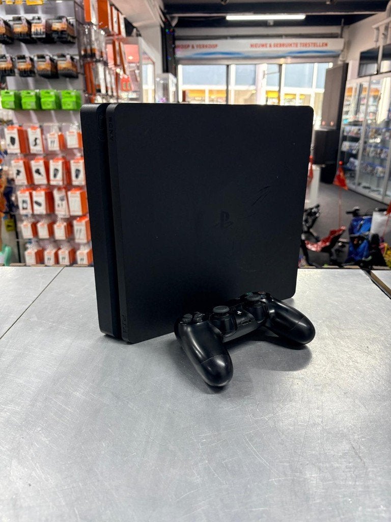 PlayStation 4 Slim 1TB met 1 controller | Nette staat, ., Ophalen of Verzenden, Zo goed als nieuw, .