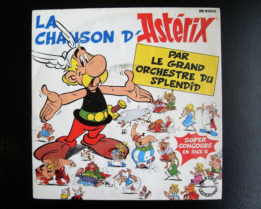 Asterix Single 7 inch Vinyl Asterix en Obelix, Ophalen of Verzenden, Asterix en Obelix, Zo goed als nieuw, Beeldje of Figuurtje