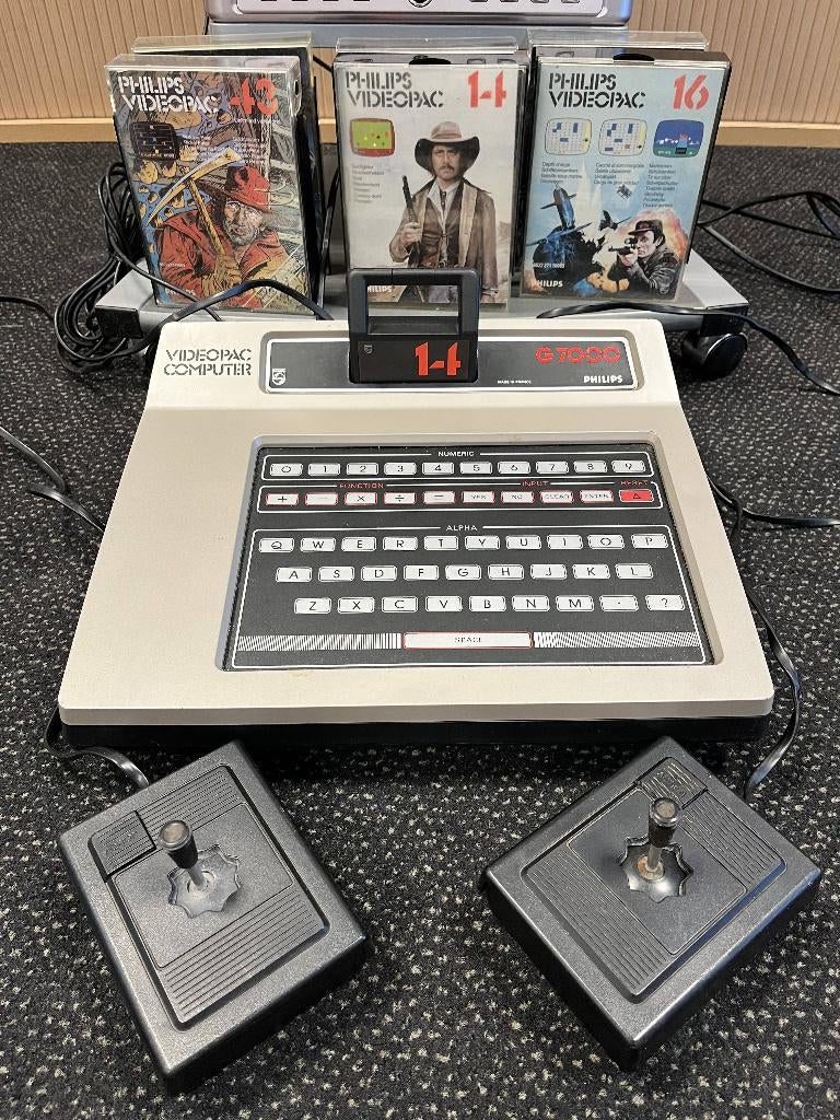 Philips Videopac G7000 + spellen + controllers | bieden t/m., Spelcomputers en Games, Spelcomputers | Overige, Ophalen of Verzenden