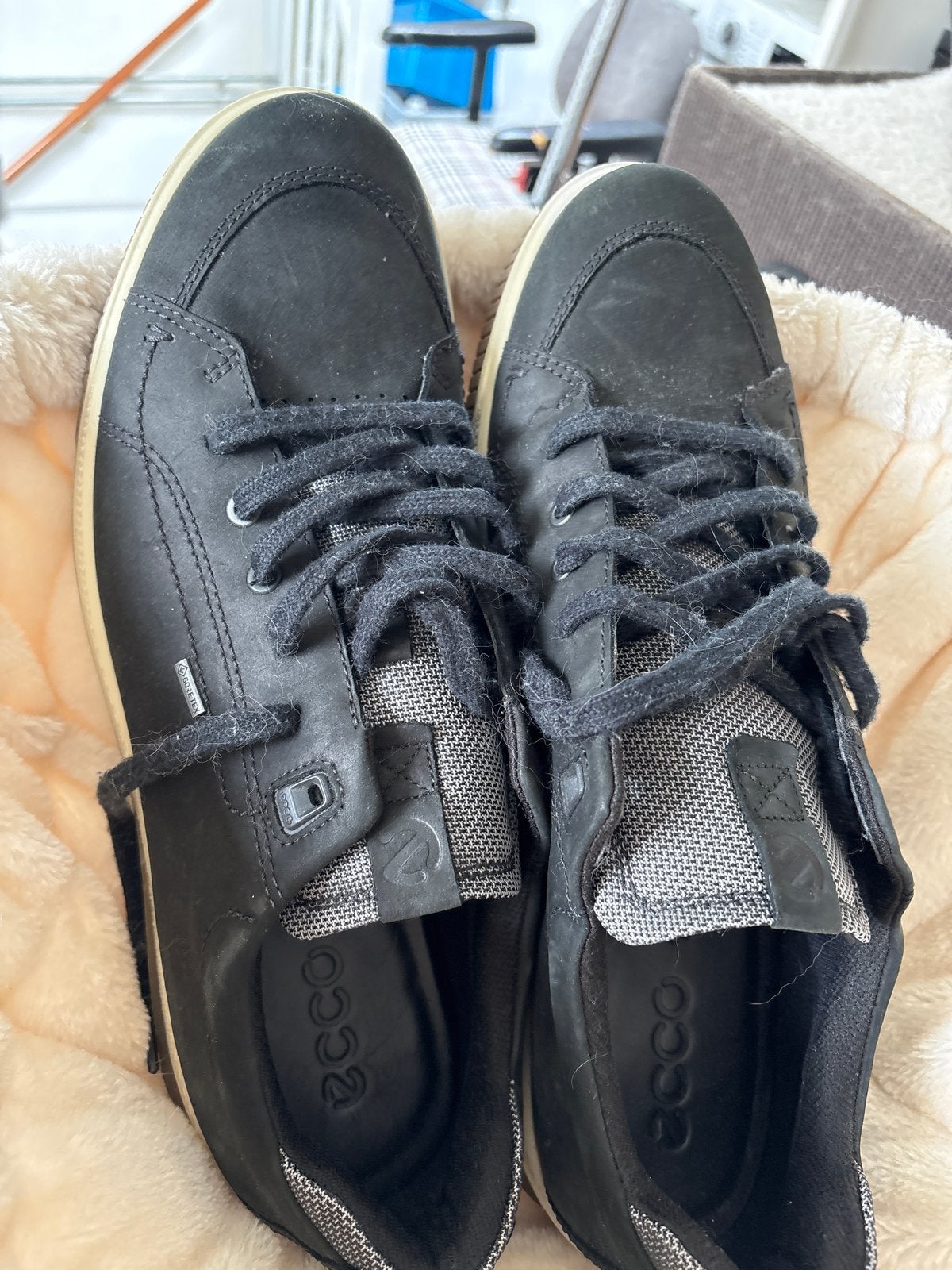 Ecco schoenen maat 50, Ophalen, Zwart, Gedragen, Veterschoenen