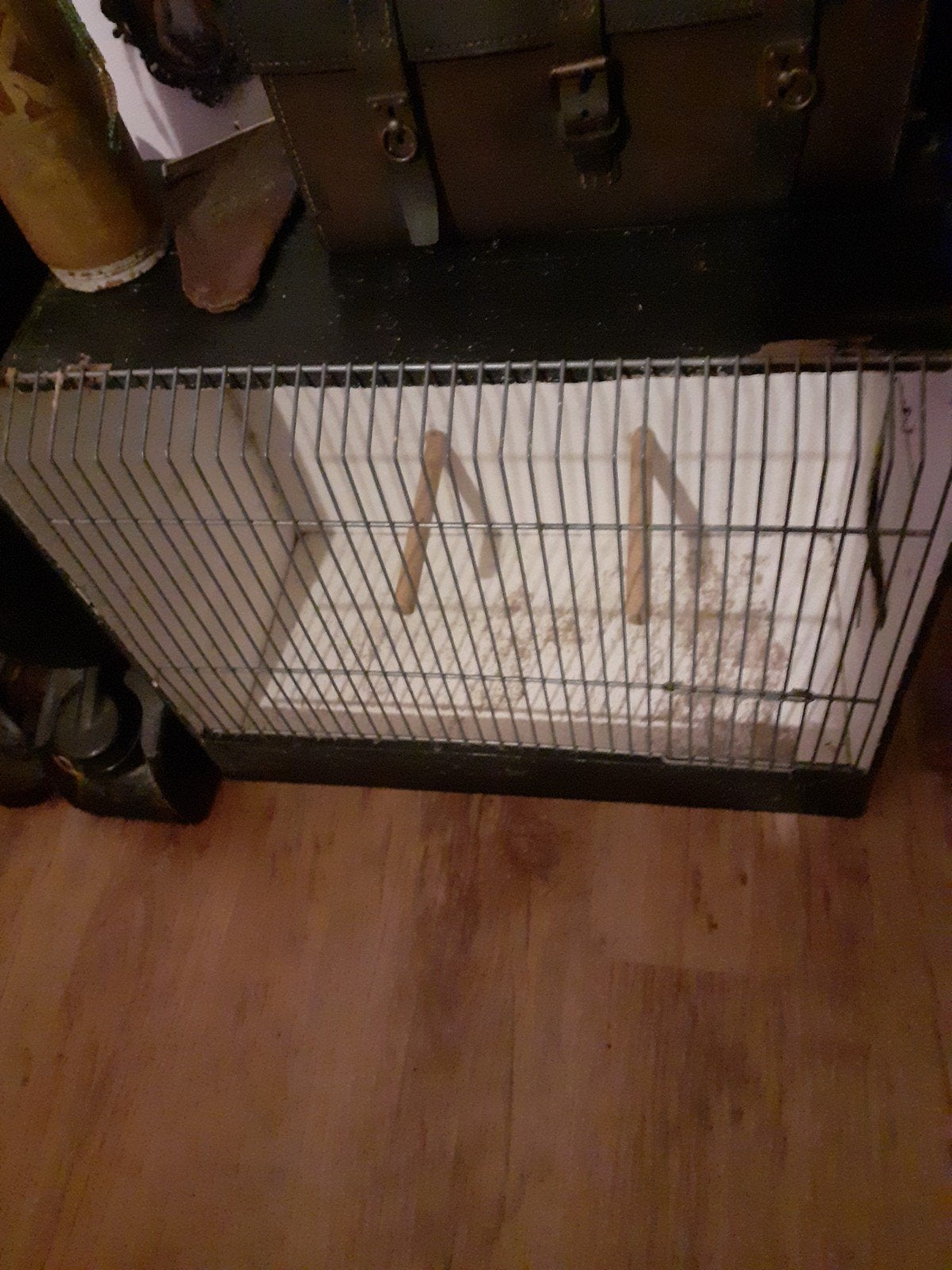grote oude brocante vinkenkooi vogelkooi, Antiek en Kunst, Ophalen