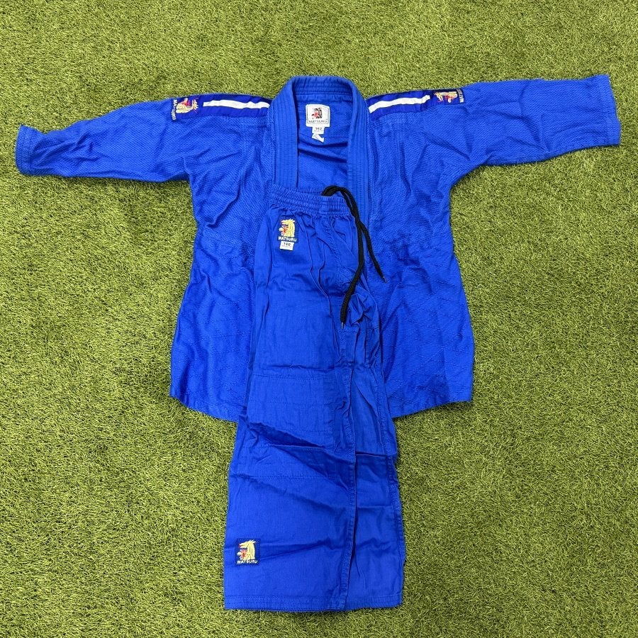 Judo pak Matsuru Junior Blauw – Maat 120, Maat XS of kleiner, Judo, Ophalen of Verzenden, Nieuw