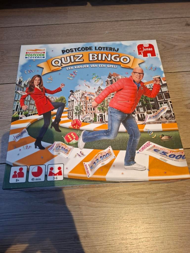 Postcode Loterij Quiz Bingo - Nieuw in verpakking, Vijf spelers of meer, Ophalen of Verzenden, Nieuw, Jumbo