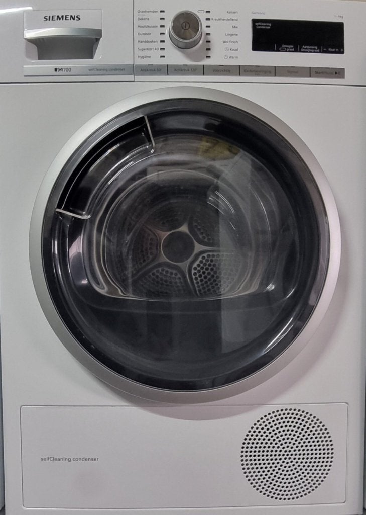 Warmtepompdroger Siemens iQ700 9kg/A+++, Ophalen, Overige typen, 8 tot 10 kg, Zo goed als nieuw