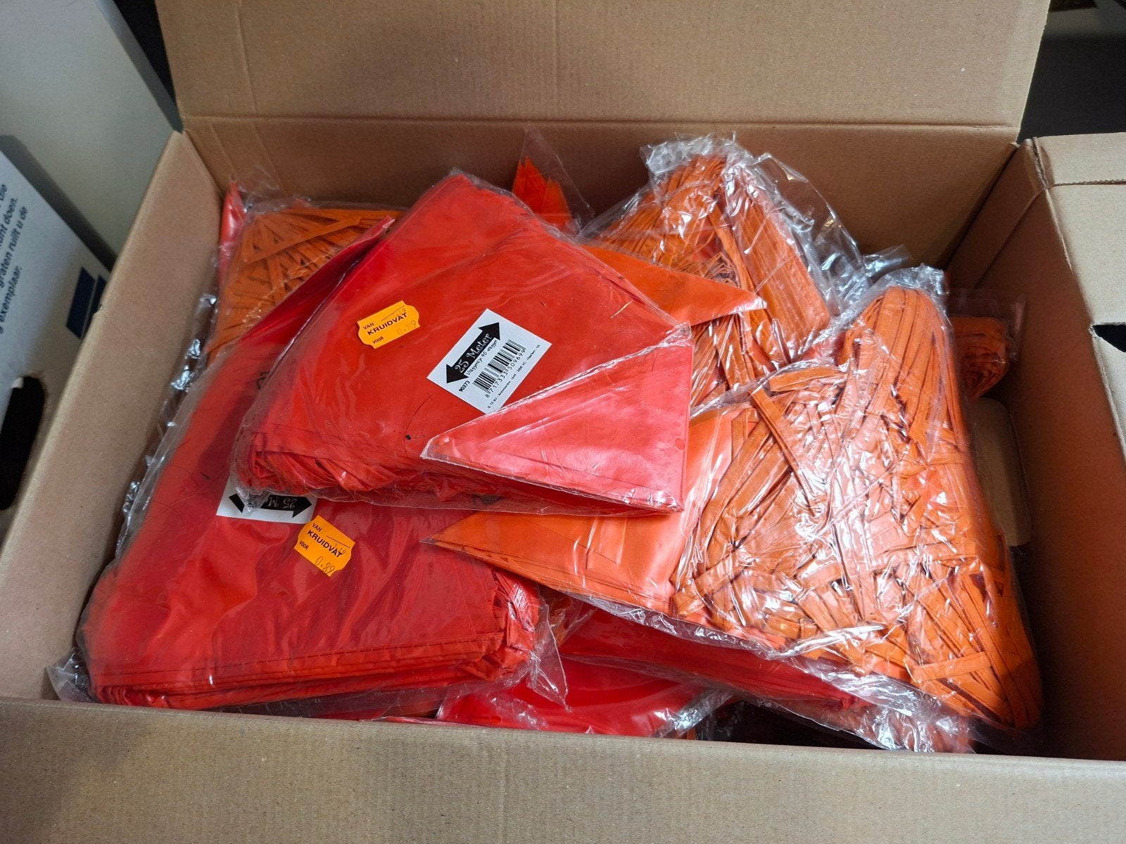 oranje vlaggenlijnen, Ophalen, Nieuw, Versiering, Oranje of Koningsdag