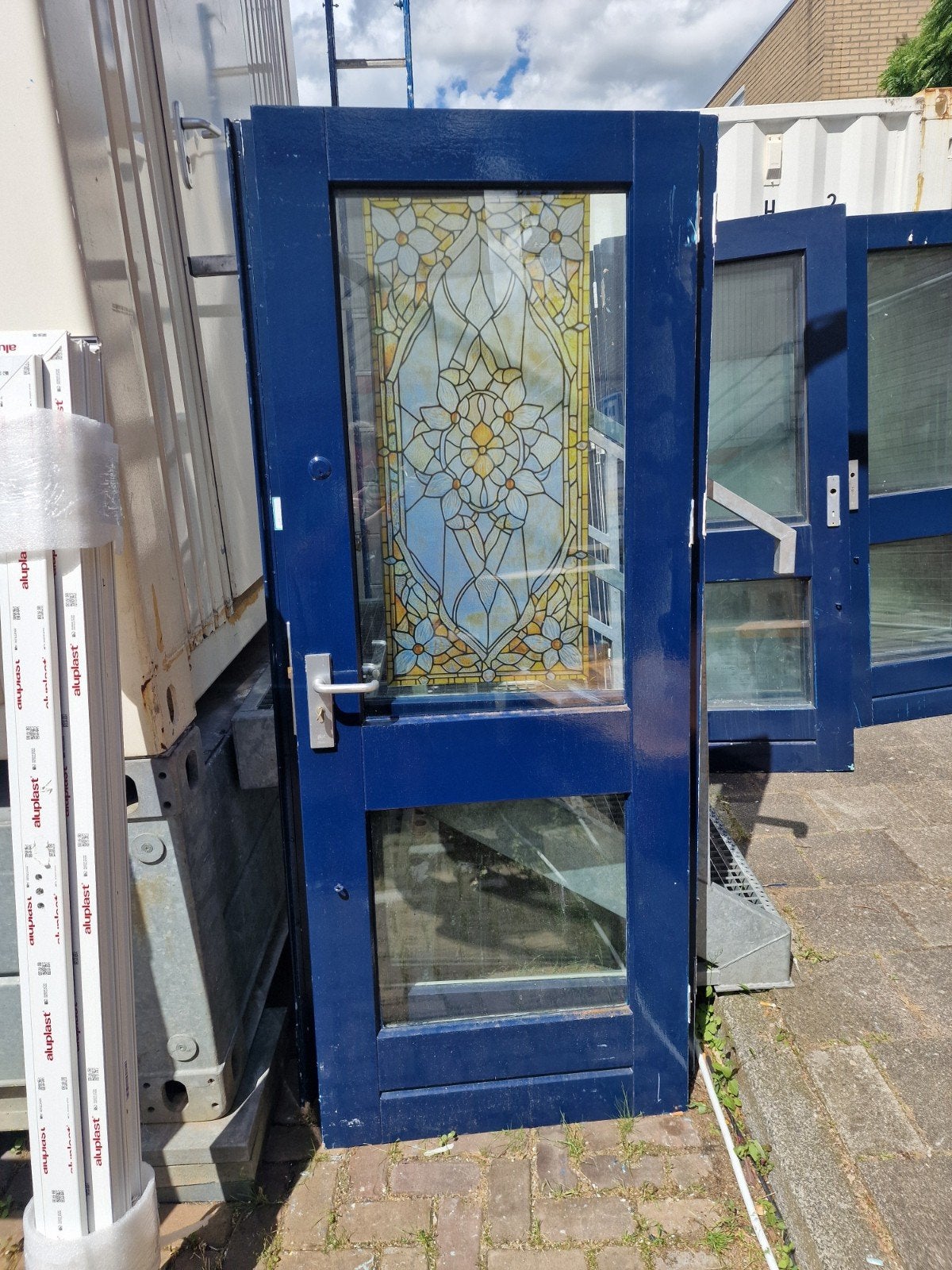 hardhouten buiten deur met isolatieglas meerdere beschikbaa, 75 tot 150 cm, Gebruikt, Deurkozijn, Ophalen of Verzenden