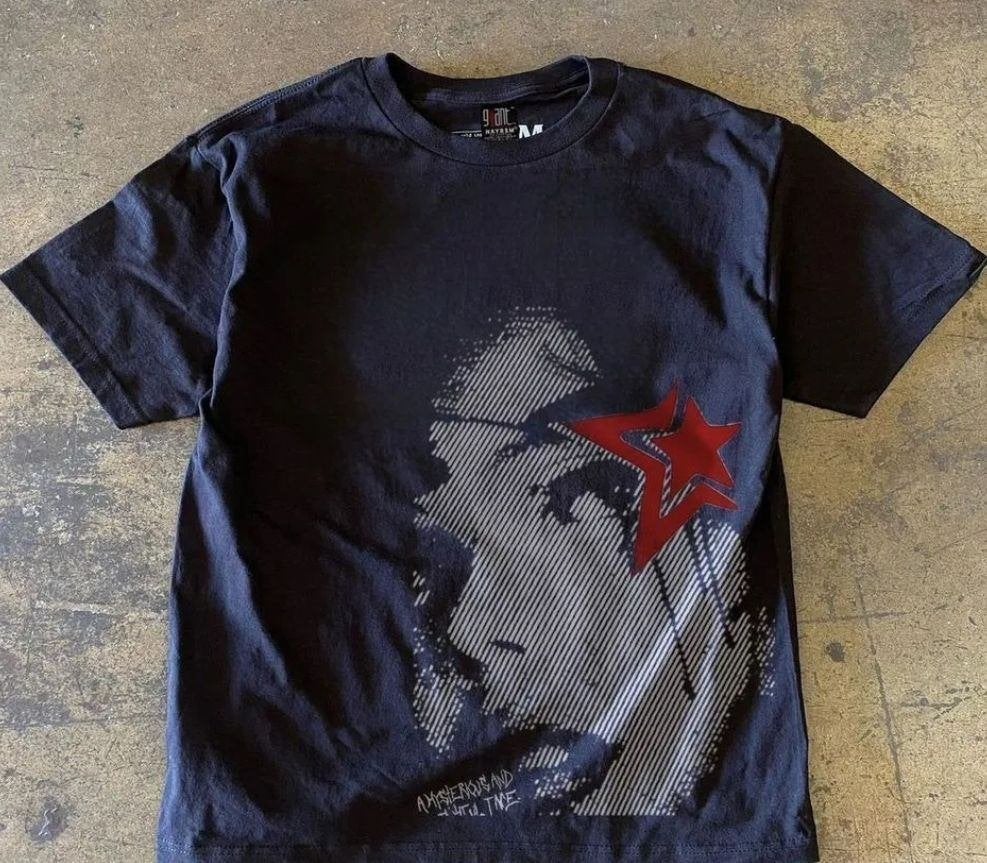 T-shirt van Saint Michael, Kleding | Heren, T-shirts, Ophalen, Zo goed als nieuw, Maat 48/50 (M), Zwart