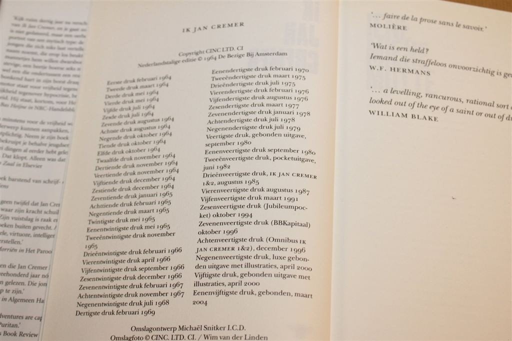 Ik Jan Cremer — Jan Cremer — Gebonden Uitgave — 51e dr 2004, Ophalen of Verzenden, Gelezen