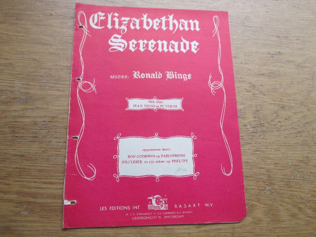 ELIZABETHAN SERENADE, Muziek en Instrumenten, Gebruikt, Ophalen of Verzenden, Piano, Artiest of Componist