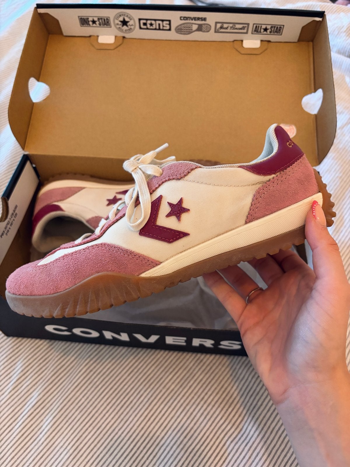 Converse Run Star Trainer CX - Roze/Wit Sneakers, Verzenden, Nieuw, Roze, Sneakers of Gympen