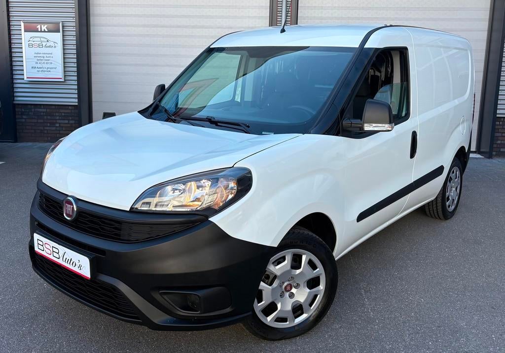 Fiat Doblò Cargo 1.4 Fire L1H1 Airco Elec.pakket Radio/usb, Auto's, Bestelauto's, Stof, Gebruikt, Wit, Bedrijf