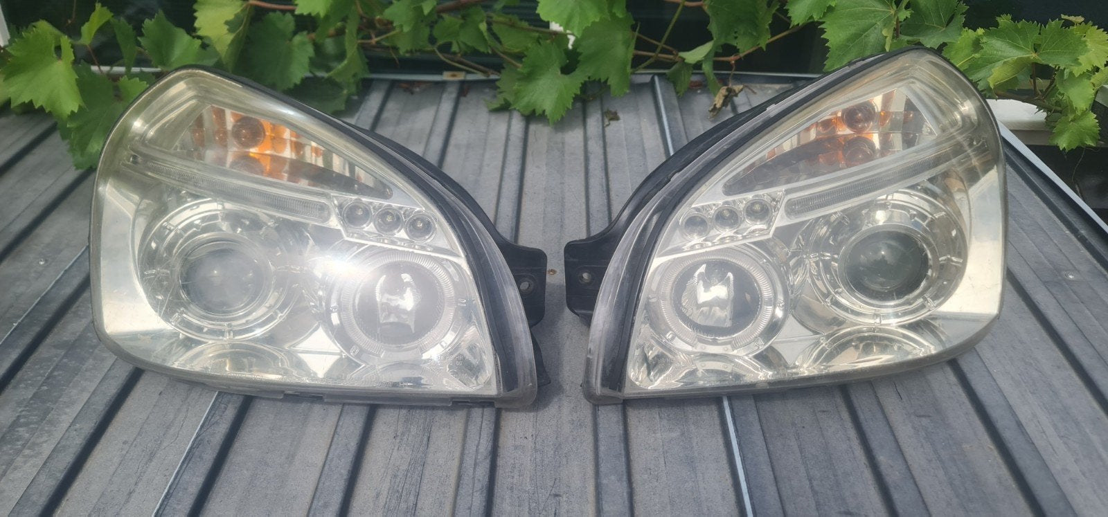 Hyundai Tucson Koplampen Angel Eyes 2004 - 2010, Ophalen of Verzenden, Hyundai