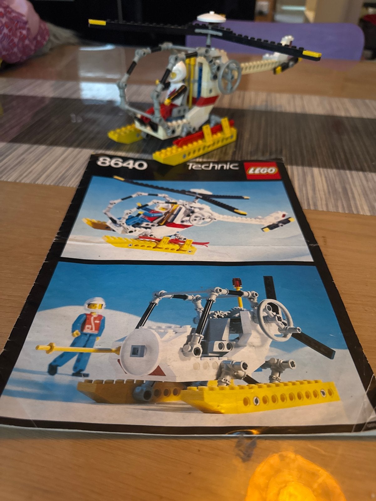 Lego Technic 8640 Polar Copter - Vintage Helikopter, Gebruikt, Lego, Ophalen of Verzenden, Complete set