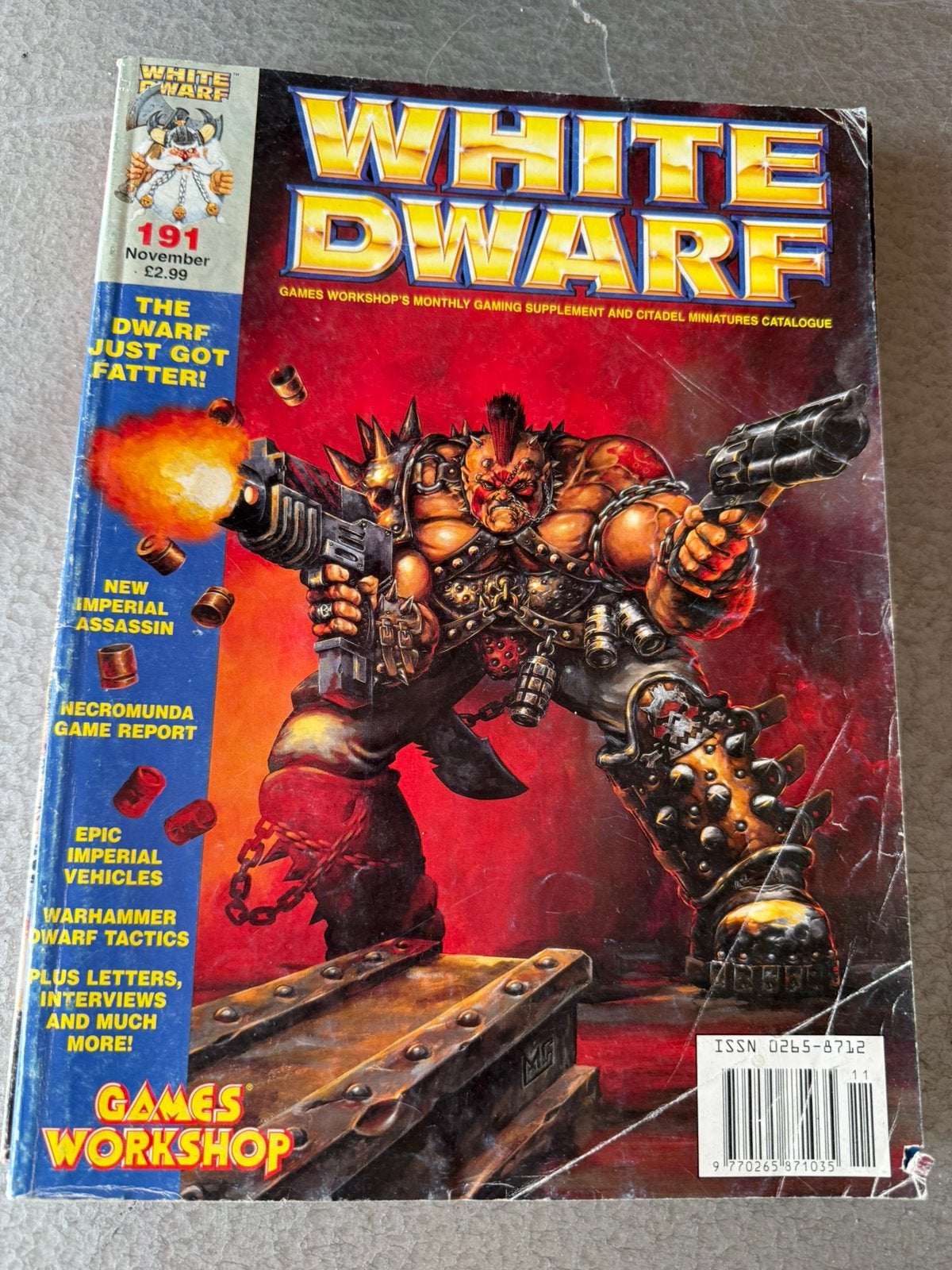 White Dwarf 191 nov 1995, Hobby en Vrije tijd, Wargaming, Ophalen of Verzenden, Gebruikt, Warhammer, Boek of Catalogus