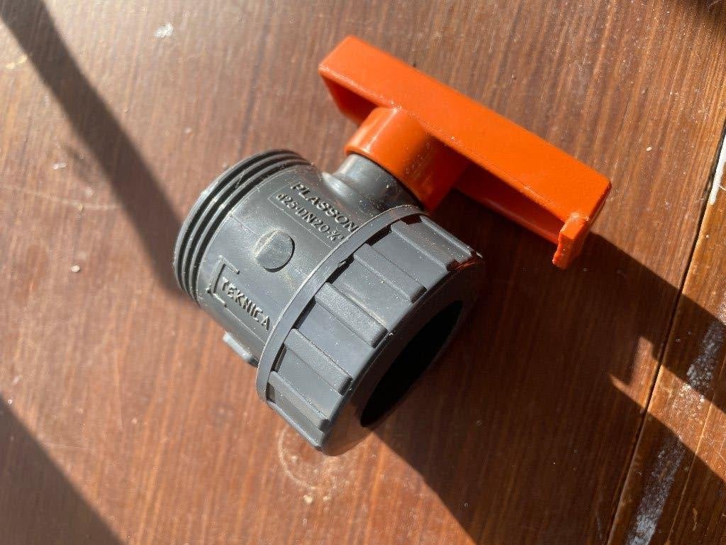 PVC Kogelkraan d25-dn20 PLASSON teknica, Doe-het-zelf en Verbouw, Buizen en Afvoer, Pvc, Overige typen, Zo goed als nieuw, Minder dan 2 meter