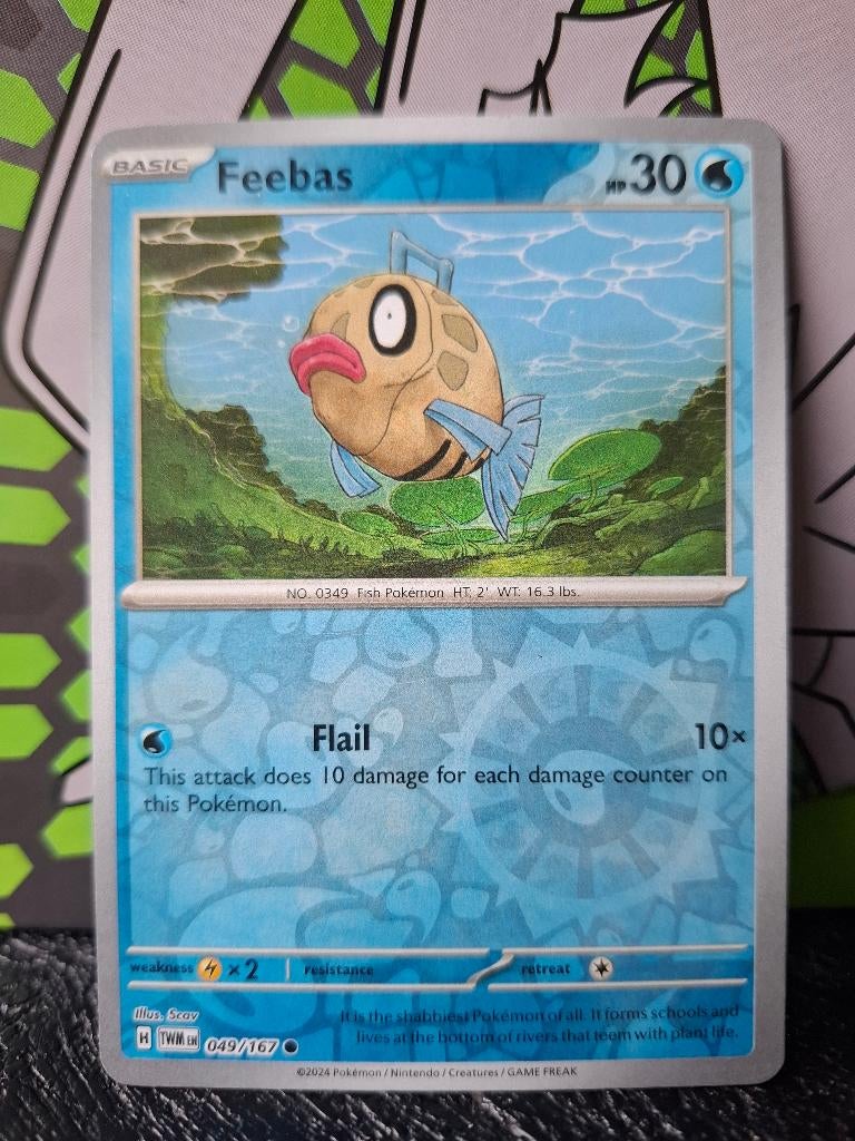 Pokemon Feebas TWM 049/167 reverse holo, Hobby en Vrije tijd, Verzamelkaartspellen | Pokémon, Ophalen of Verzenden, Nieuw, Losse kaart