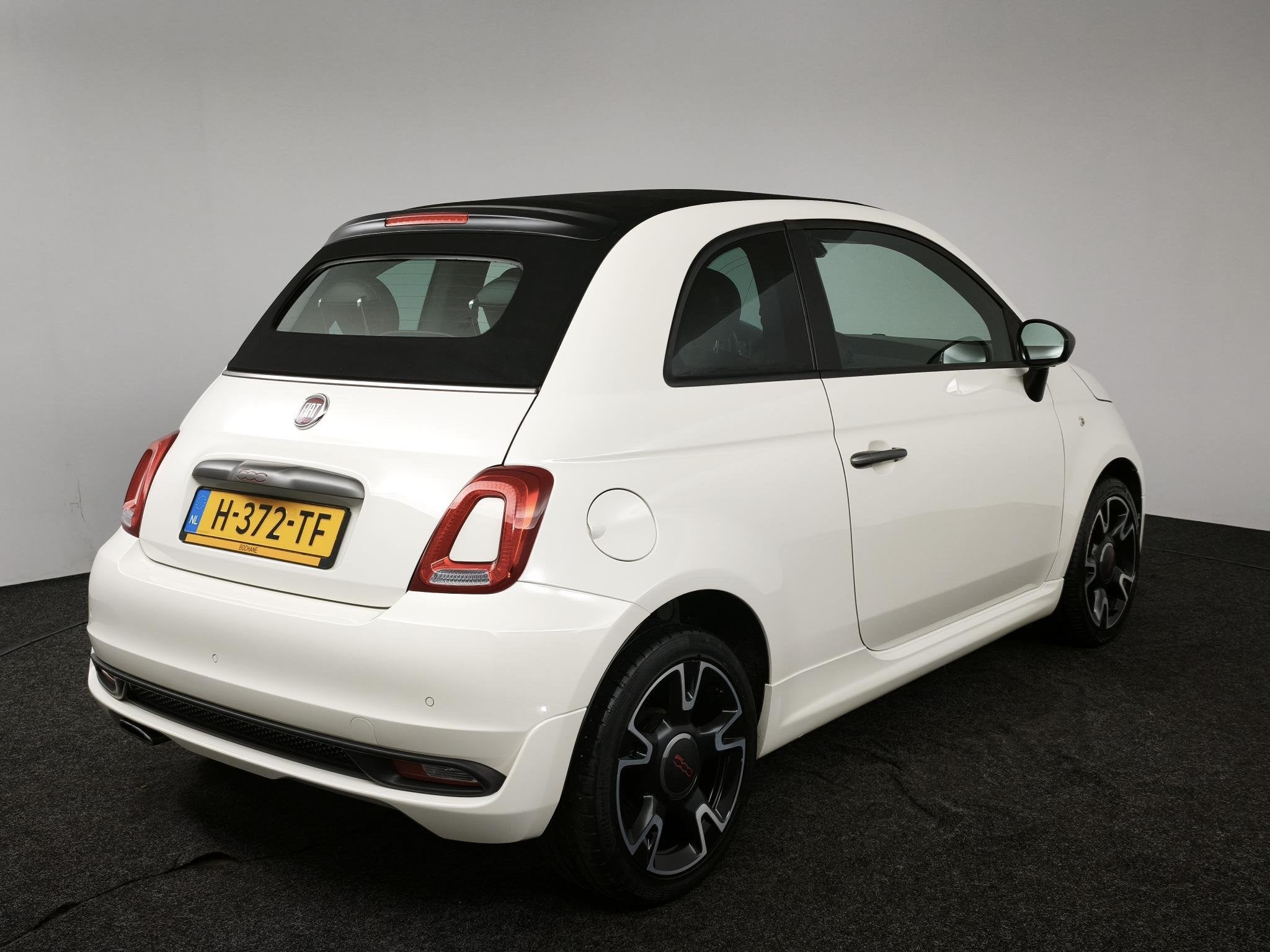 Fiat 500 C 0.9 TwinAir Turbo Sport | Cabrio | Apple Carplay/, Auto's, Leder en Stof, Wit, Bedrijf, Handgeschakeld