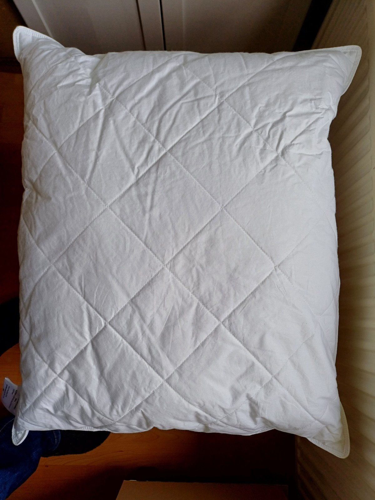 Timzo kinderkussen 60x70, uitneembare vulling, Ophalen of Verzenden, Zo goed als nieuw, Wit, Jongetje of Meisje