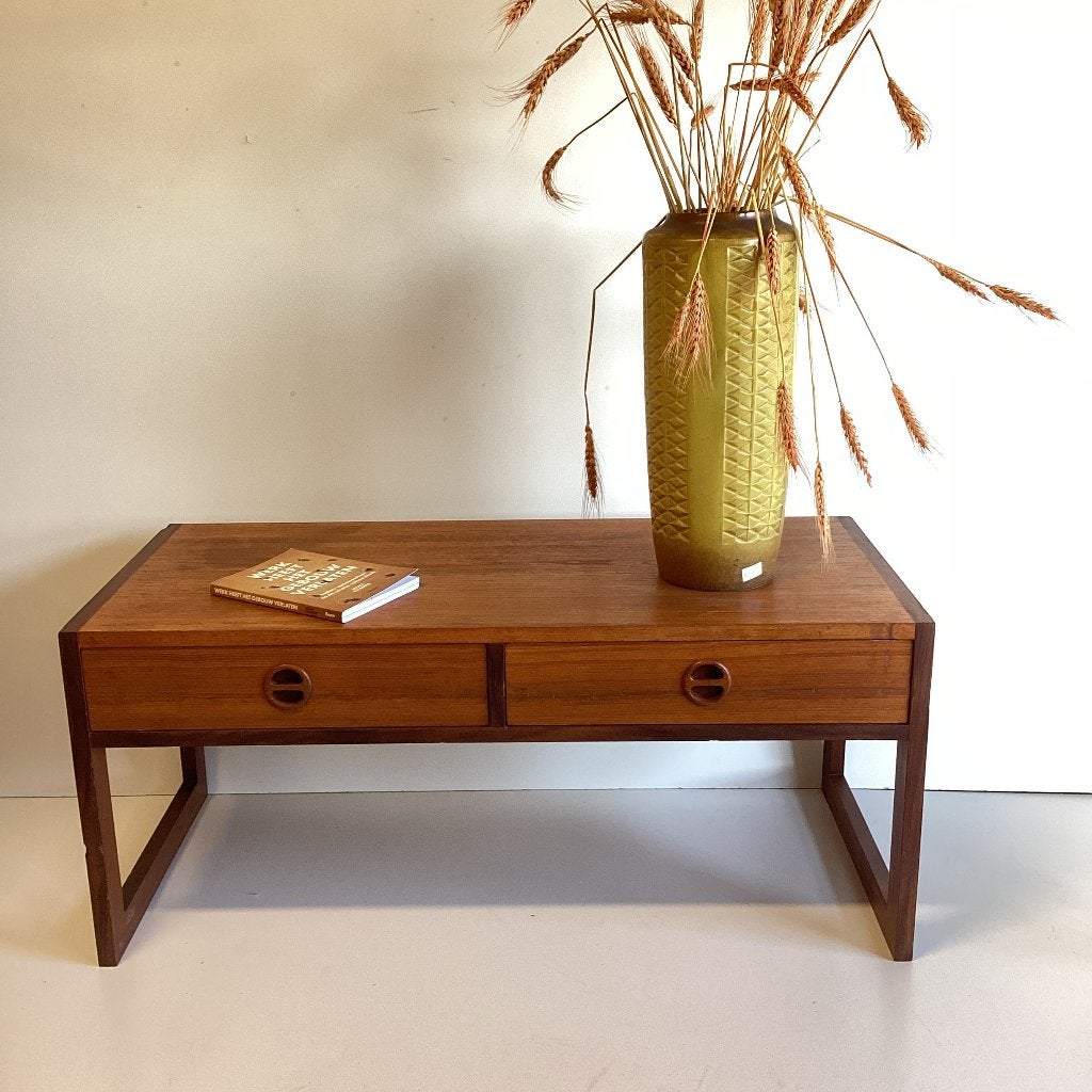 Lowboard, Vintage, teak, danish furniture, dressoir, X, Minder dan 100 cm, 25 tot 50 cm
