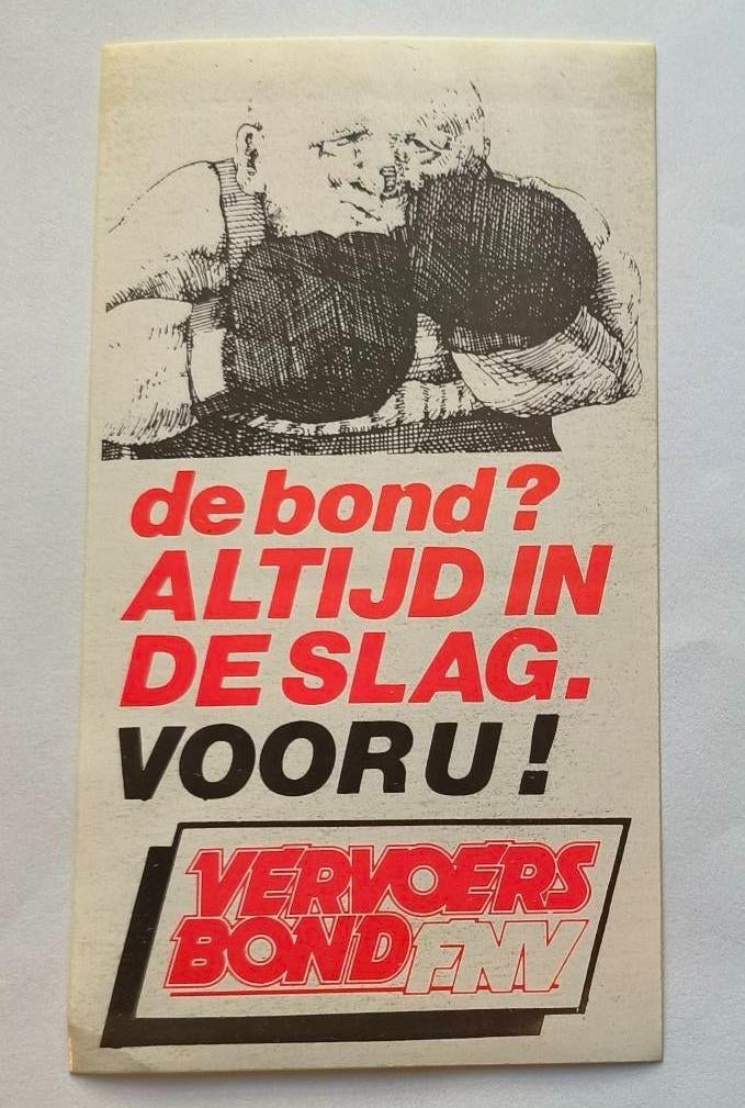 Sticker Vervoersbond FNV de bond?, Ophalen of Verzenden, Zo goed als nieuw, Overige typen