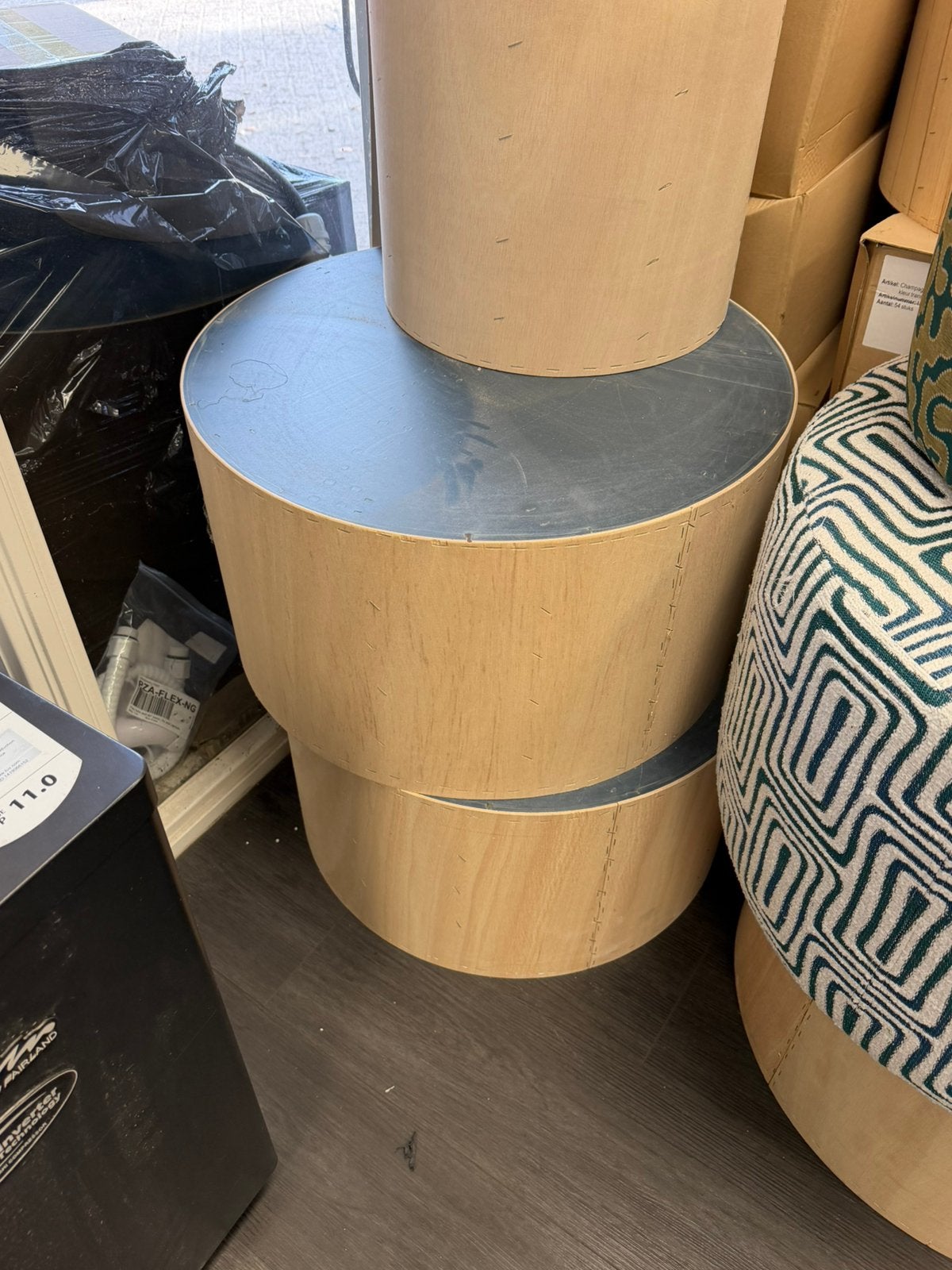 Onderstel poef, Ophalen, Minder dan 50 cm, Rond, Nieuw