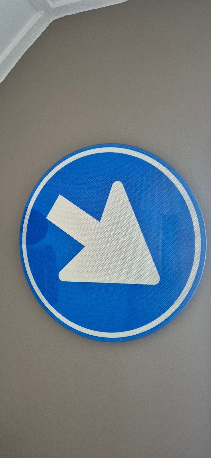 Verkeersbord in nieuwstaat 60cm / mancave, Ophalen